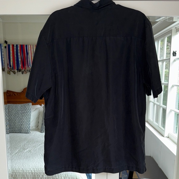 Quiksilver Men's Black Short Sleeve Button Down - Picture 6 of 7